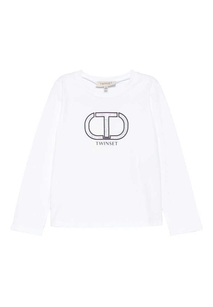 T-shirt bianco per bambina