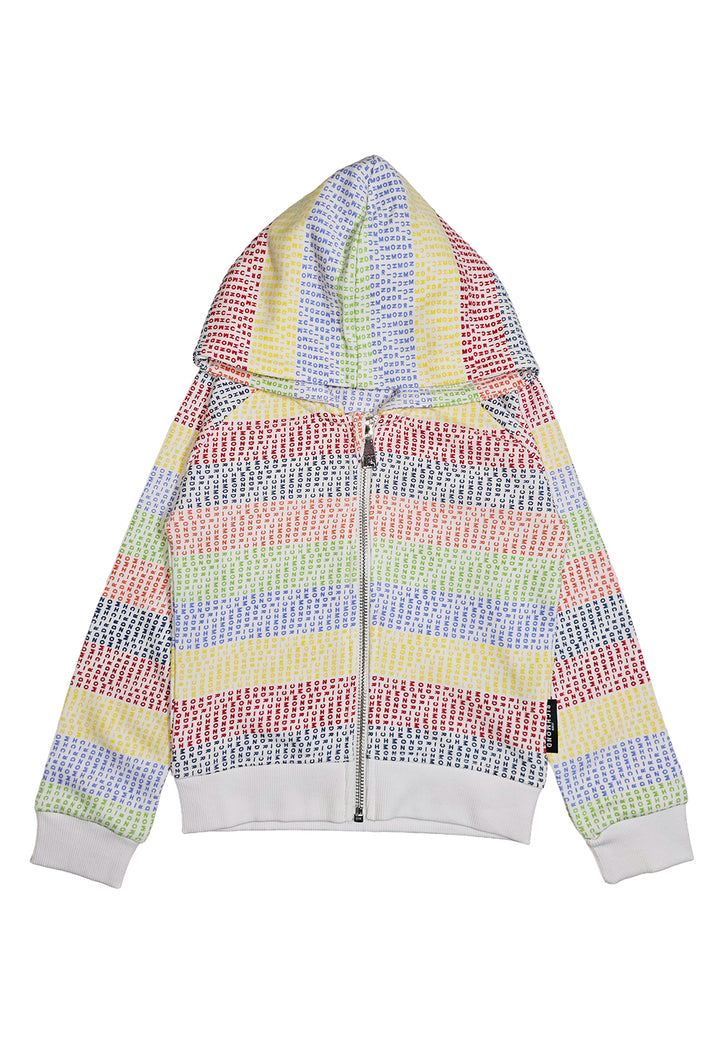 Felpa zip multicolor per neonato