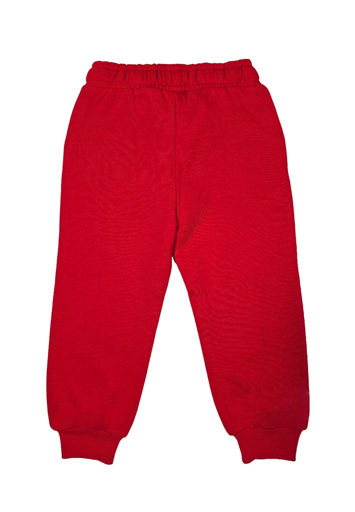 Pantalone felpa rosso per neonato