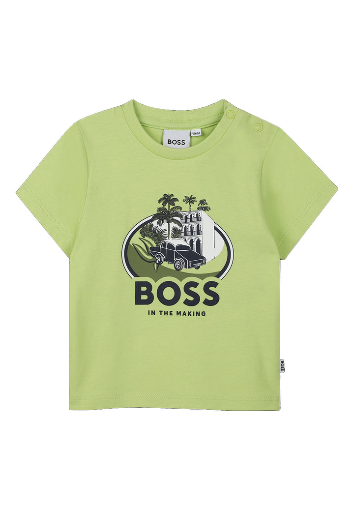 T-shirt verde per neonato