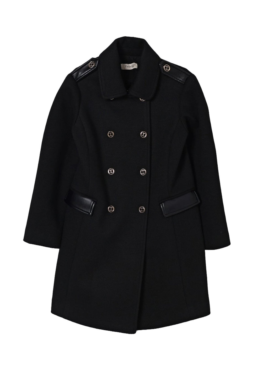 Cappotto nero per bambina