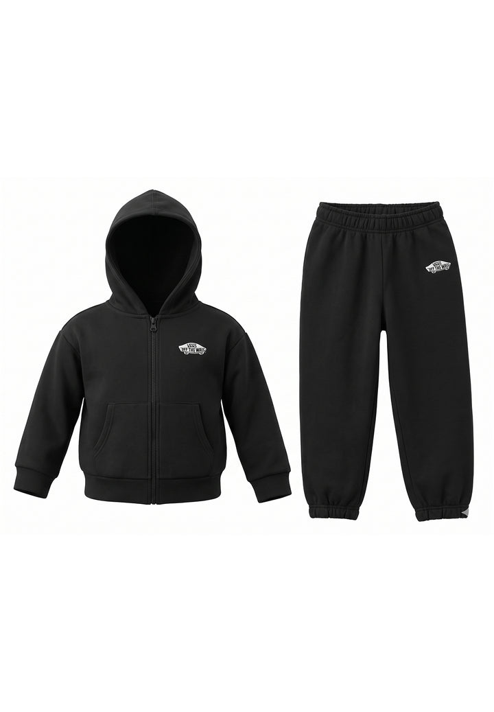 Completo felpa nero per bambino