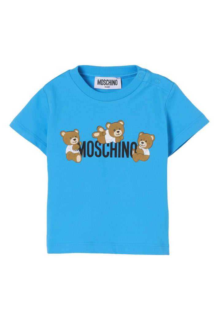 T-shirt celeste per neonato