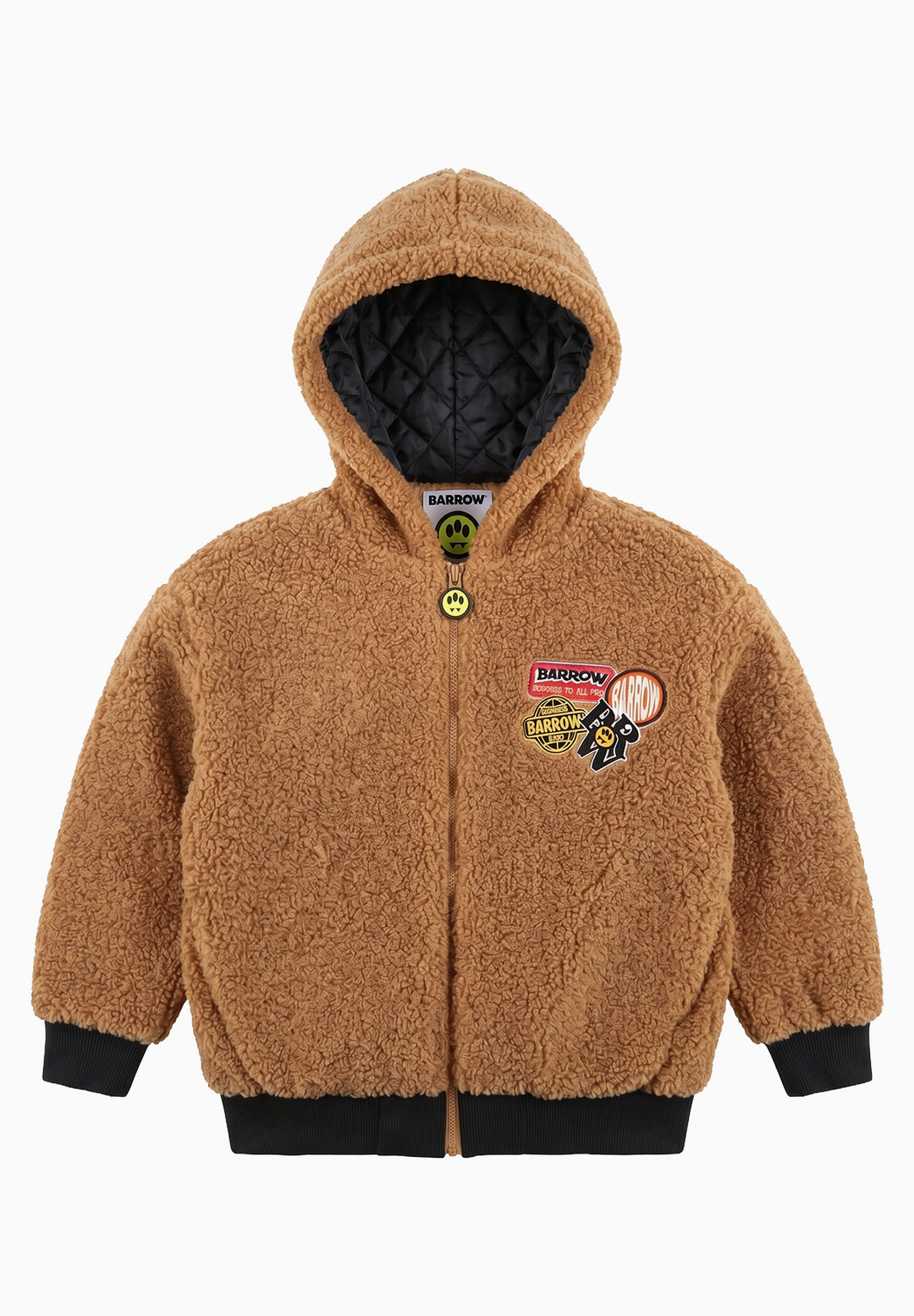Giubbotto teddy marrone per bambino