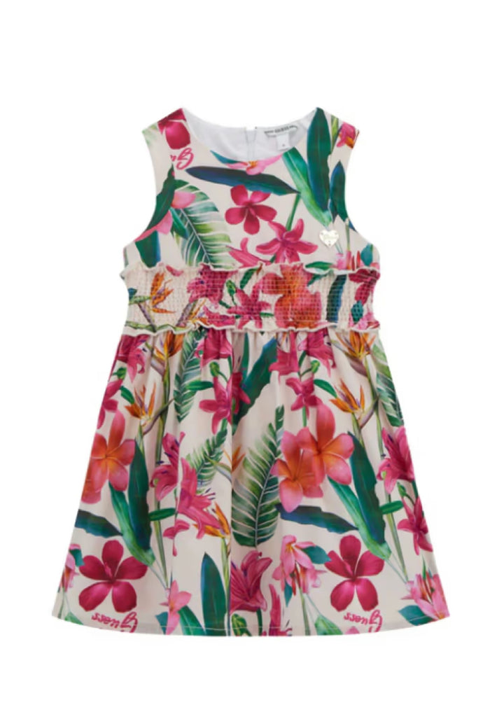 Vestito floreale multicolor per bambina