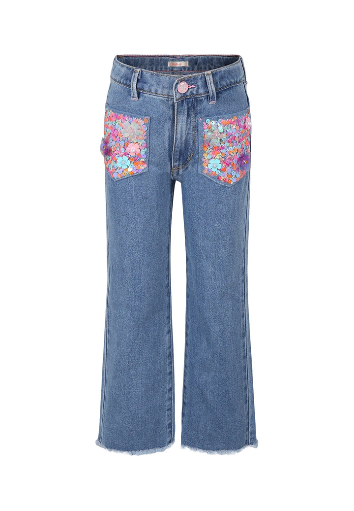 Jeans blu denim per bambina