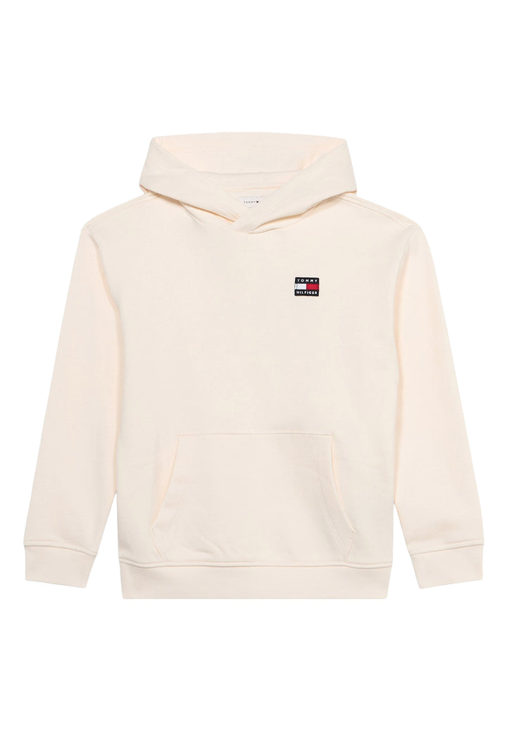 Felpa cappuccio crema per bambino