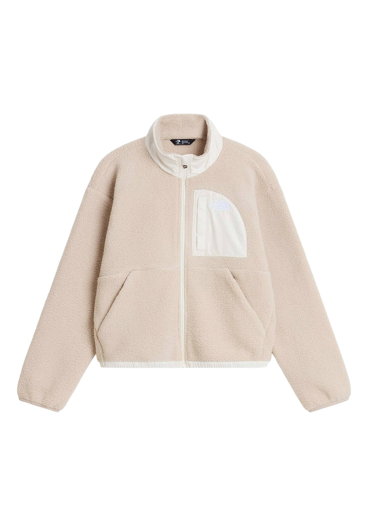 Giubbotto teddy beige per bambina