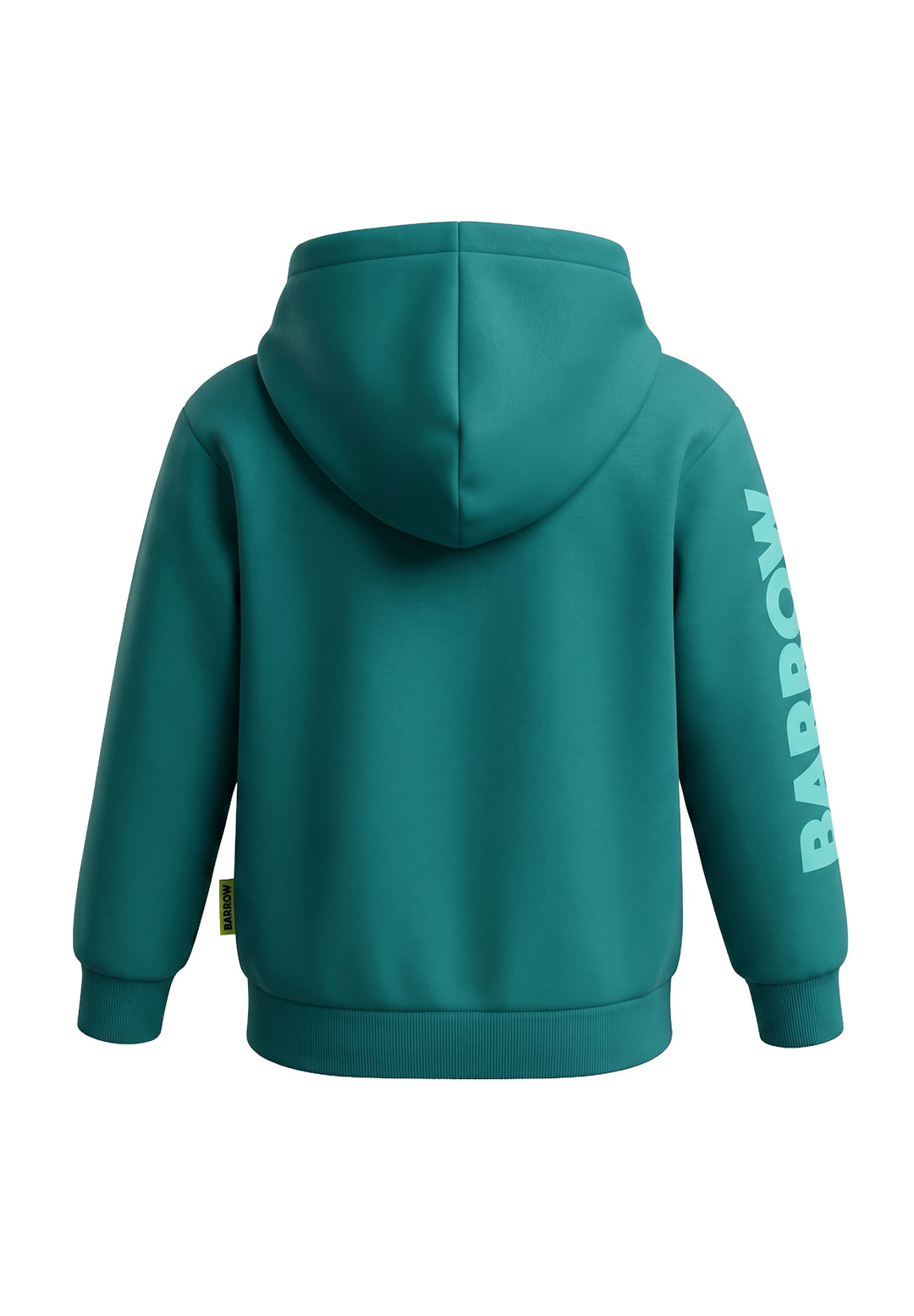 Felpa cappuccio verde per bambino
