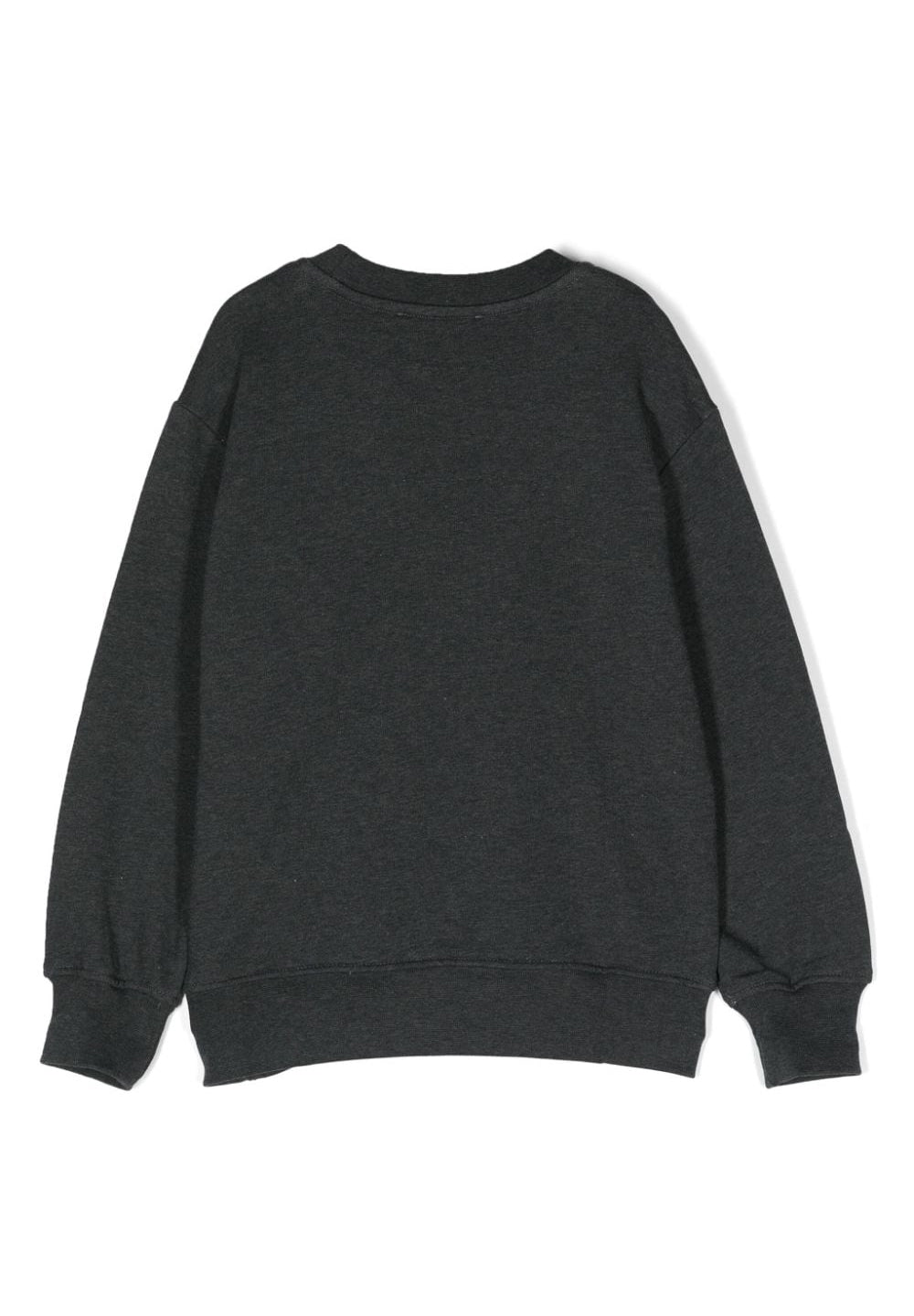 Schwarzes Sweatshirt mit Rundhalsausschnitt für Mädchen