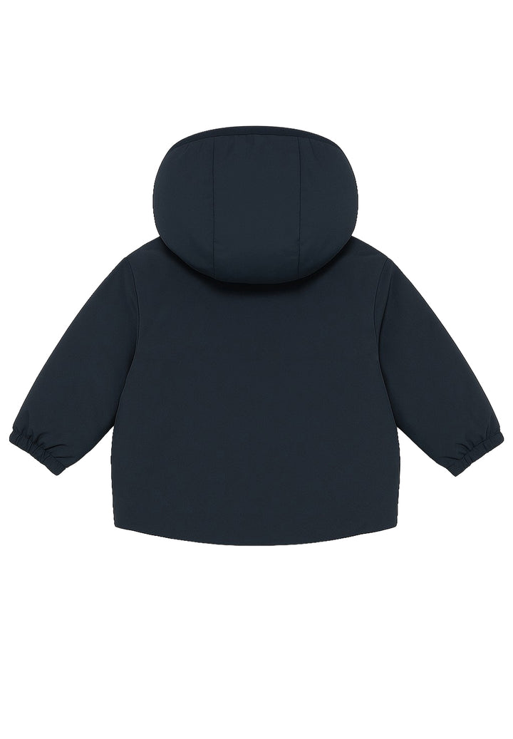 Giubbotto reversibile blu-beige per neonato