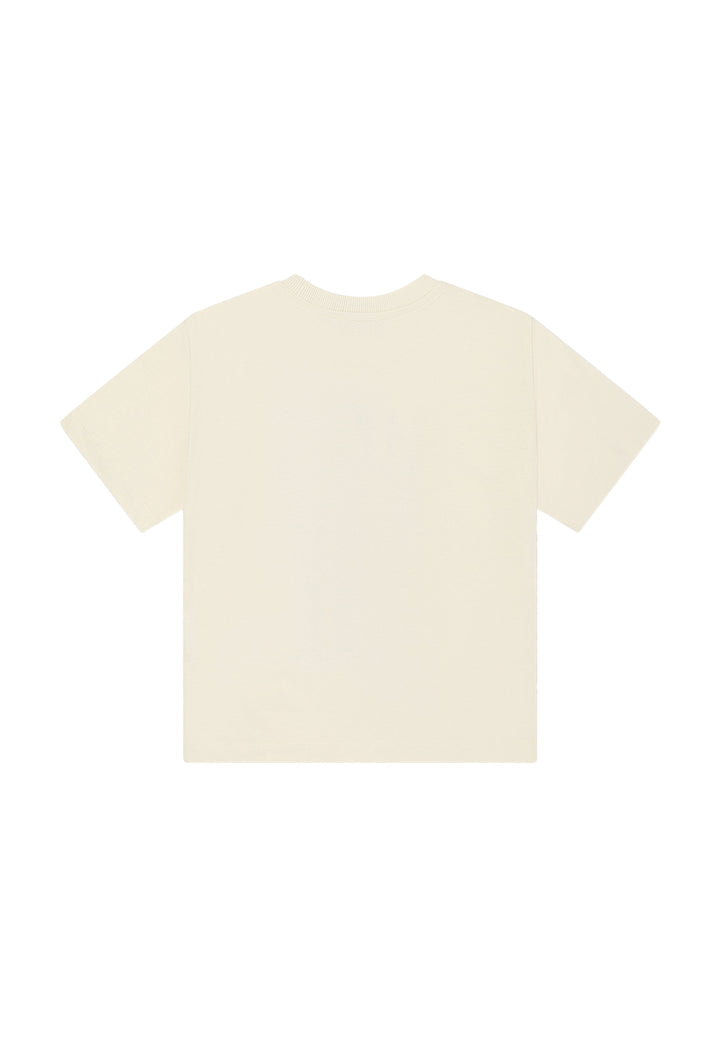 T-shirt crema per bambina
