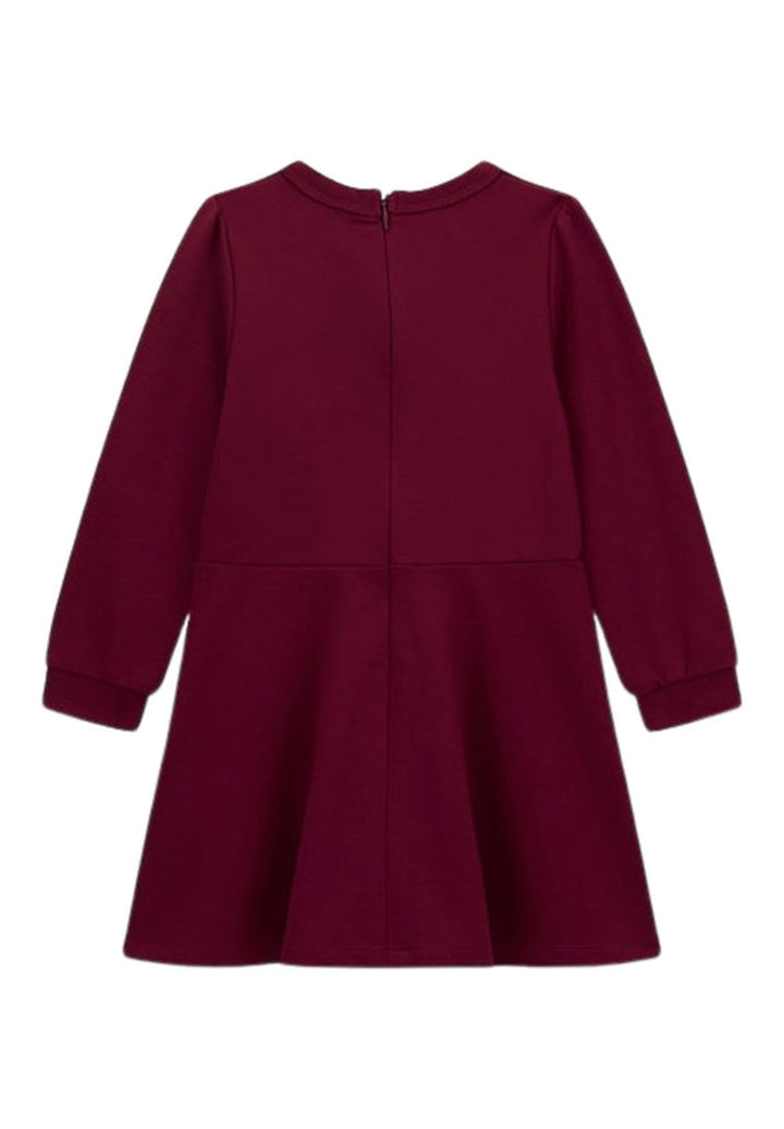 Vestito bordeaux per bambina