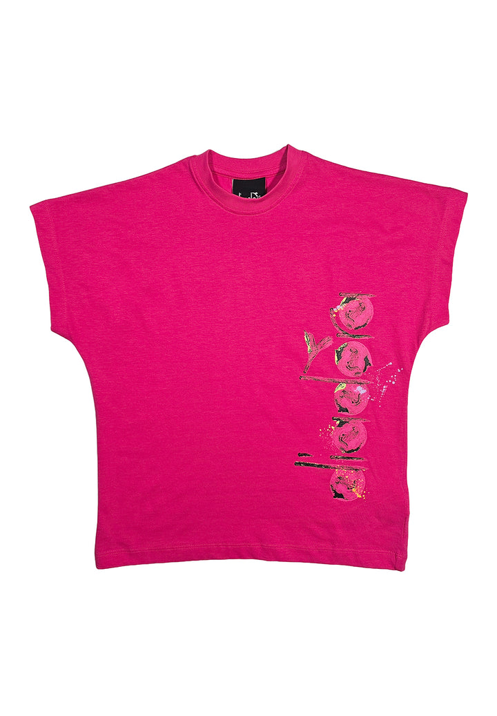 T-shirt fuxia per bambina - Primamoda kids