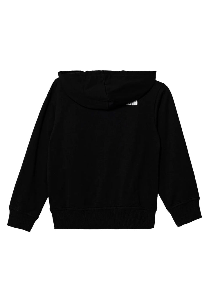 Felpa zip nera per bambino