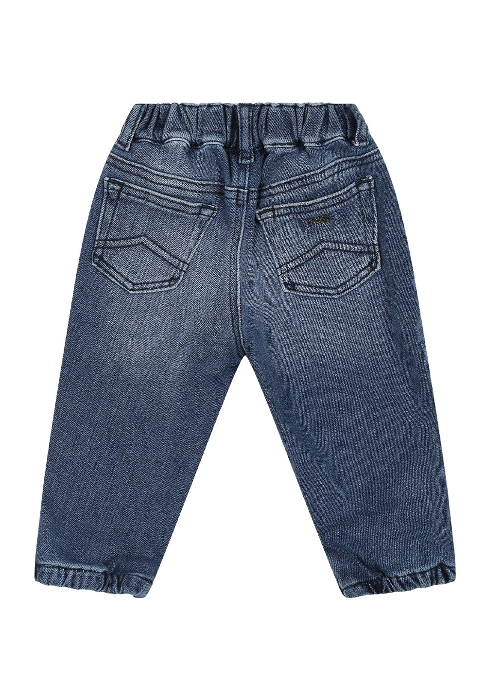 Jeans denim blu per neonato
