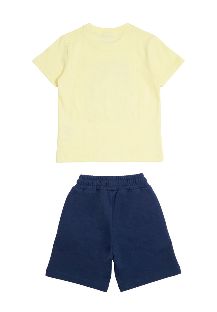 Completo lime-blu per neonato