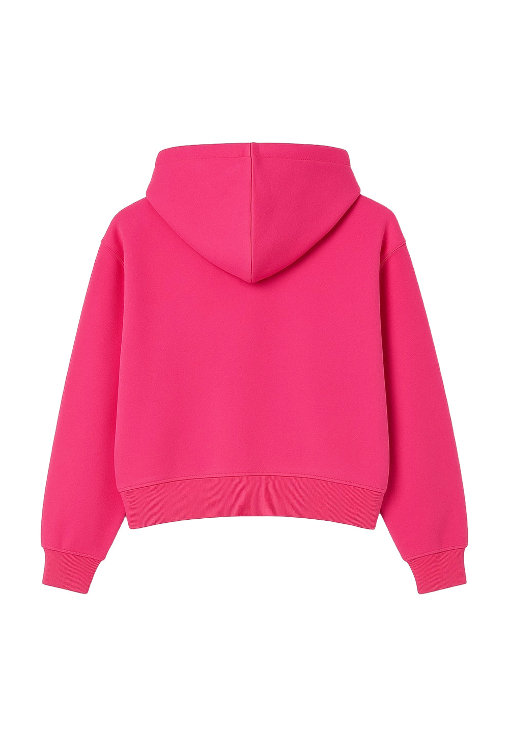 Felpa cappuccio fuxia per bambina
