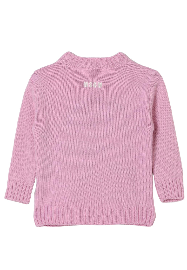 Maglioncino rosa per neonata