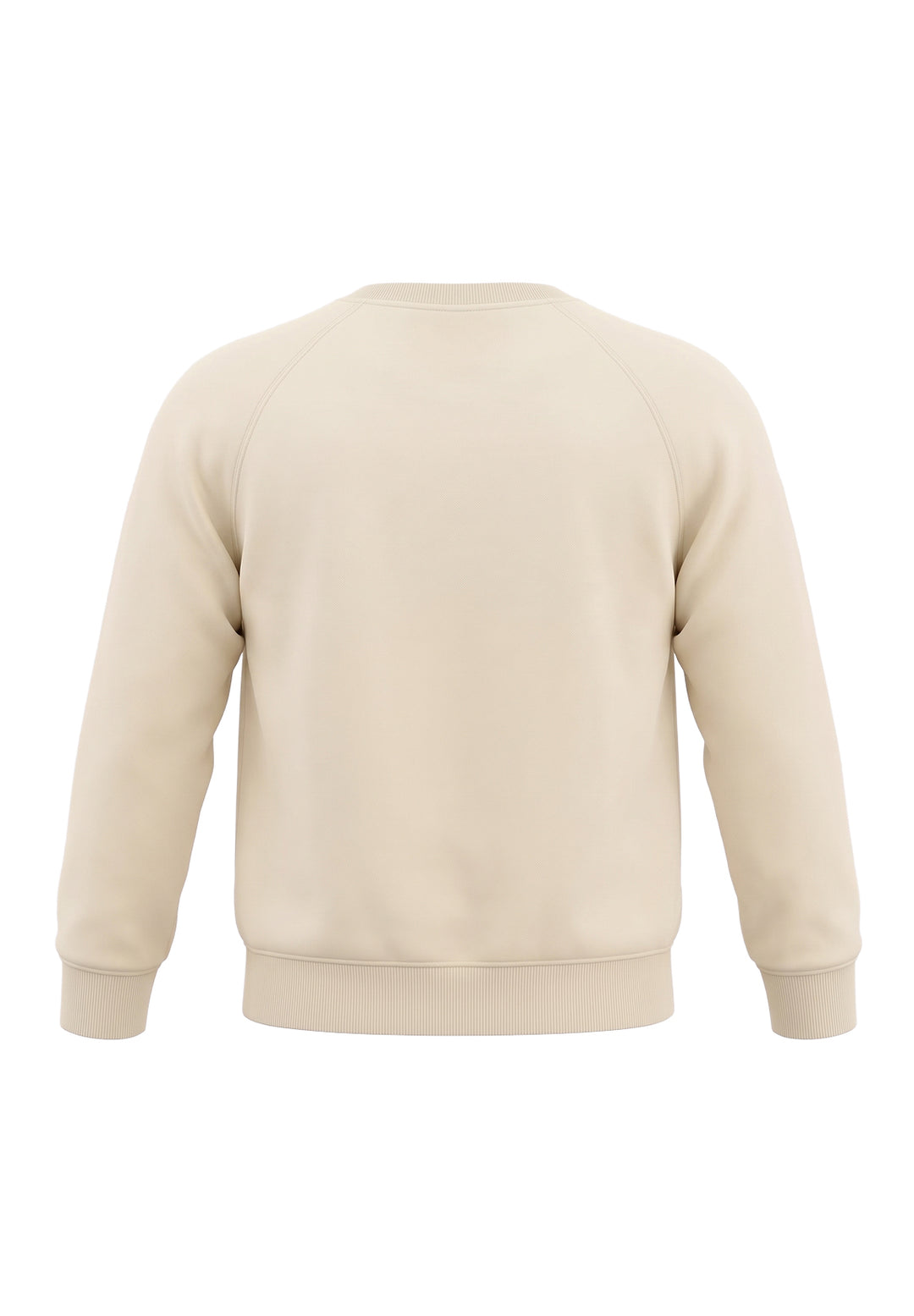 Felpa girocollo crema unisex