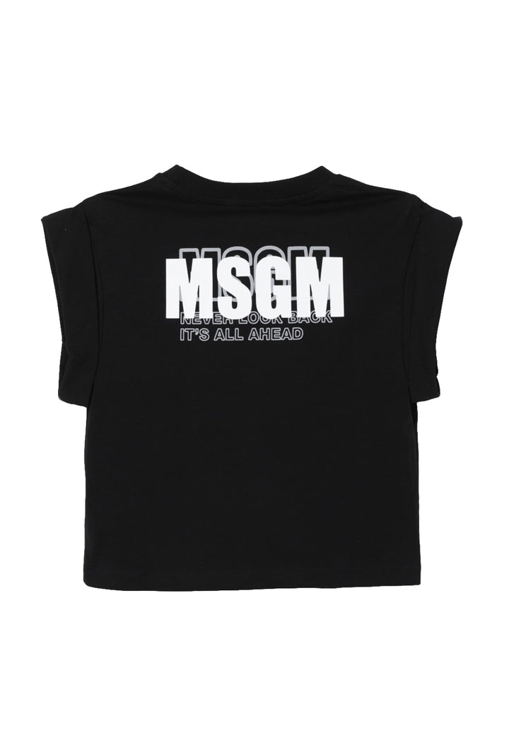 T-shirt nera per bambina