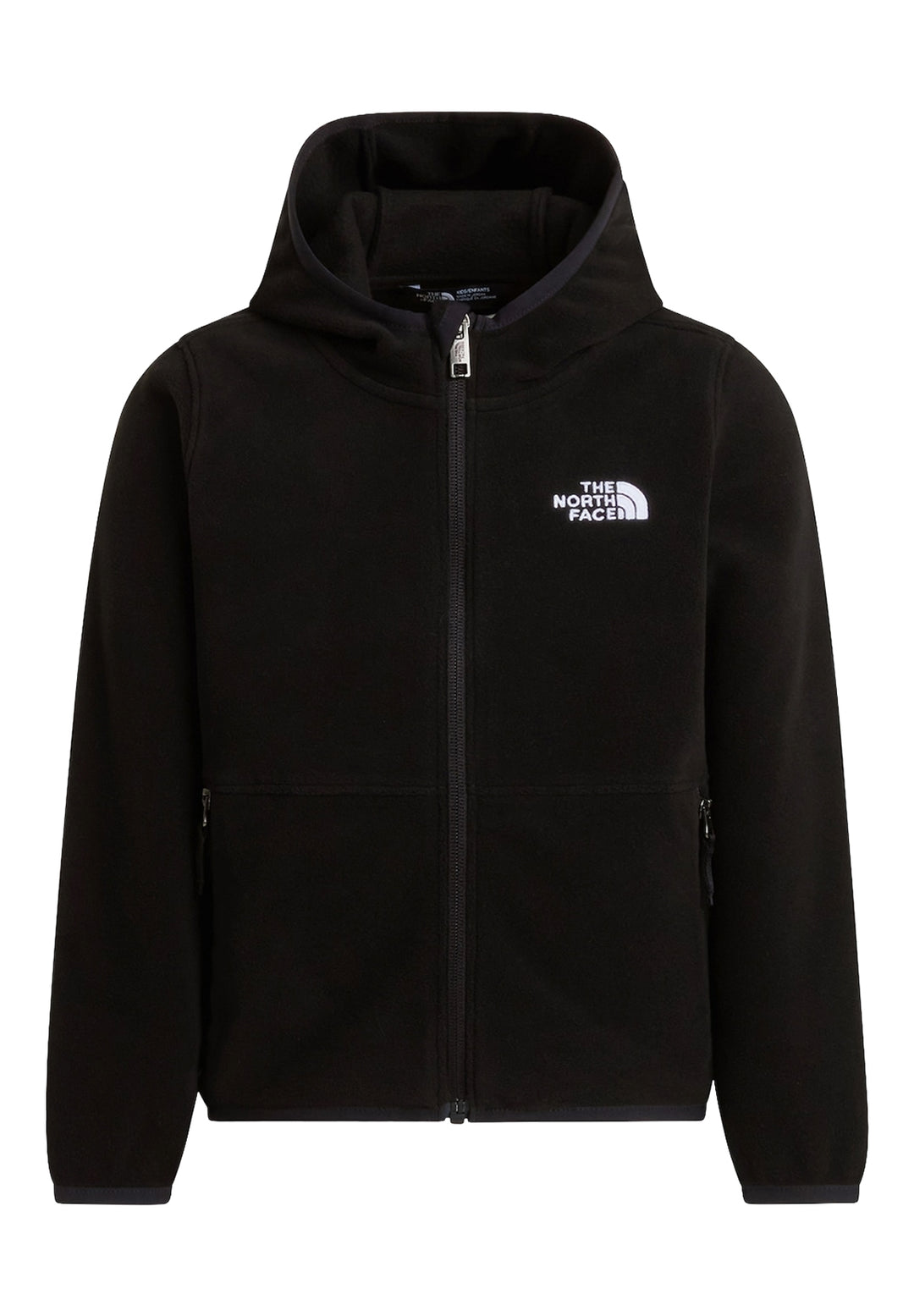 Felpa zip nera per neonato