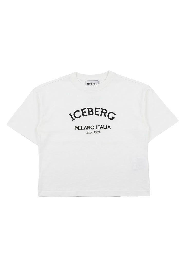 T-shirt bianca per bambina