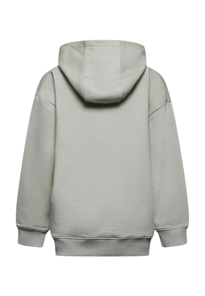 Felpa cappuccio grigia per bambino