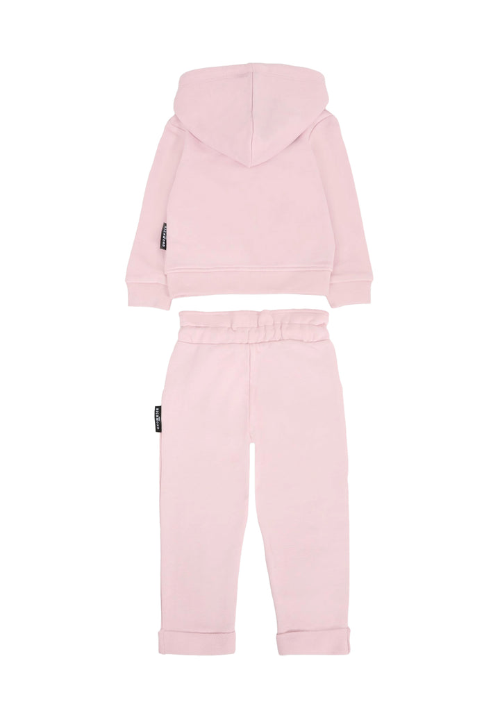 Completo felpa rosa per neonata