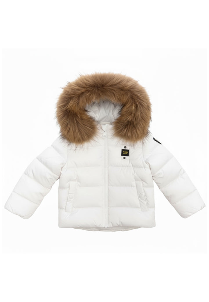 Giubbotto bianco per neonata