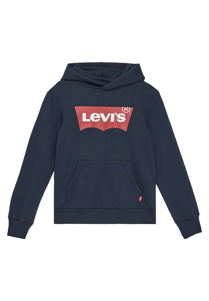 Felpa cappuccio blu per bambino