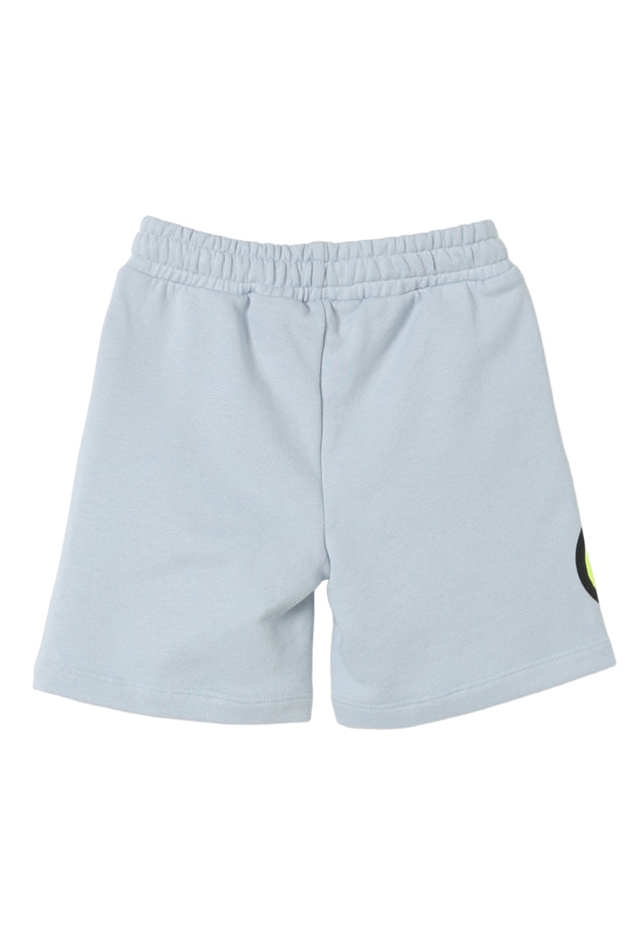 Bermuda felpa celeste per bambino