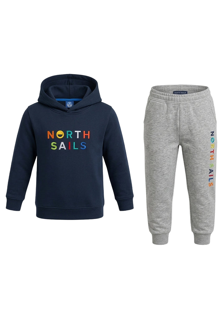 Completo felpa blu navy per neonato
