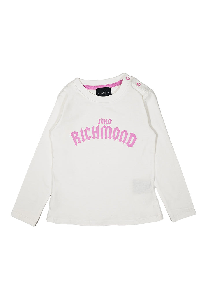 T-shirt bianca per bambina