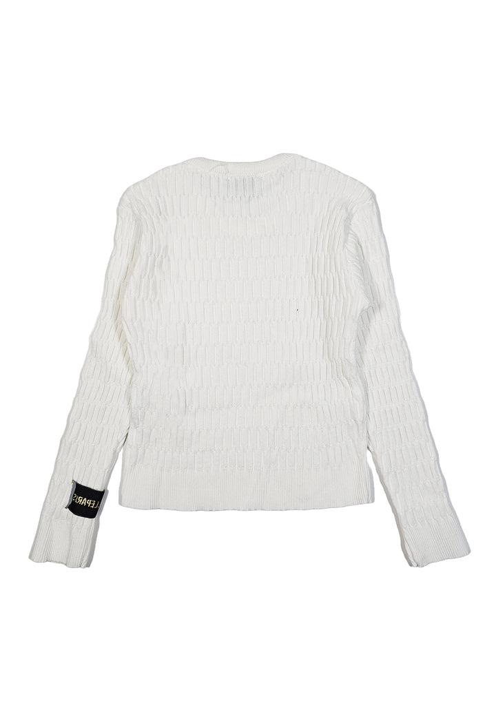 Maglione bianco per bambina