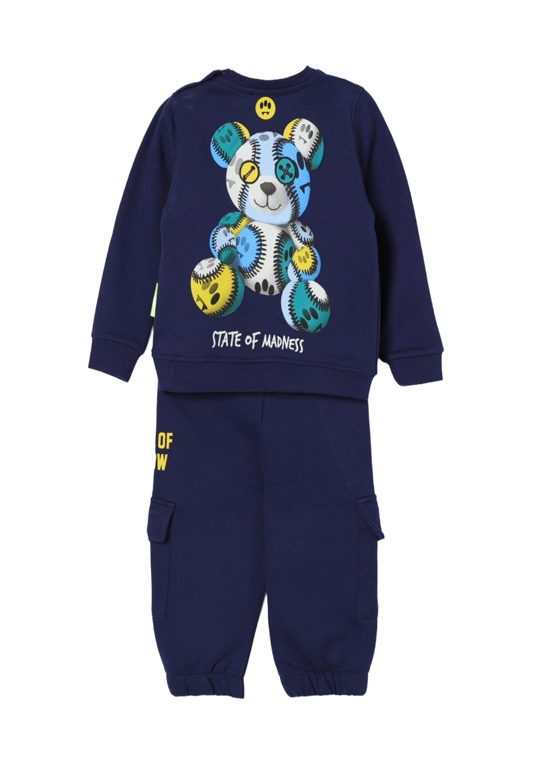 Completo felpa blu per neonato