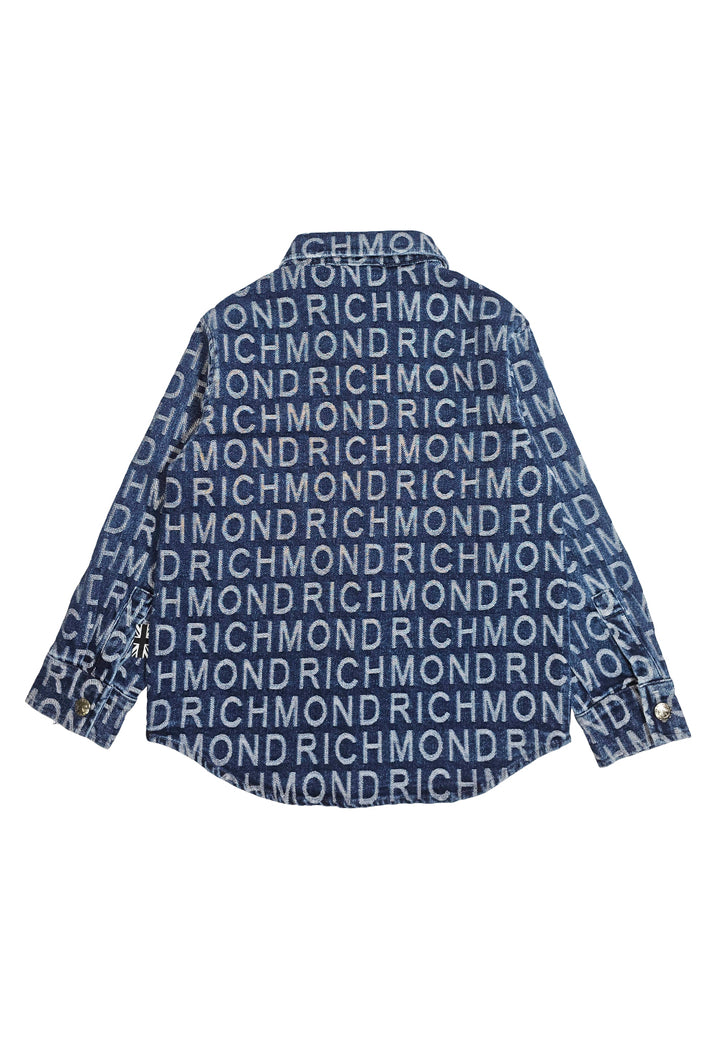 Camicia denim blu per bambino