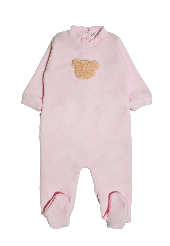 Tutina ciniglia rosa per neonata