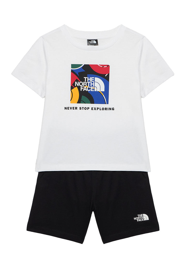 Completo bianco-nero per bambino