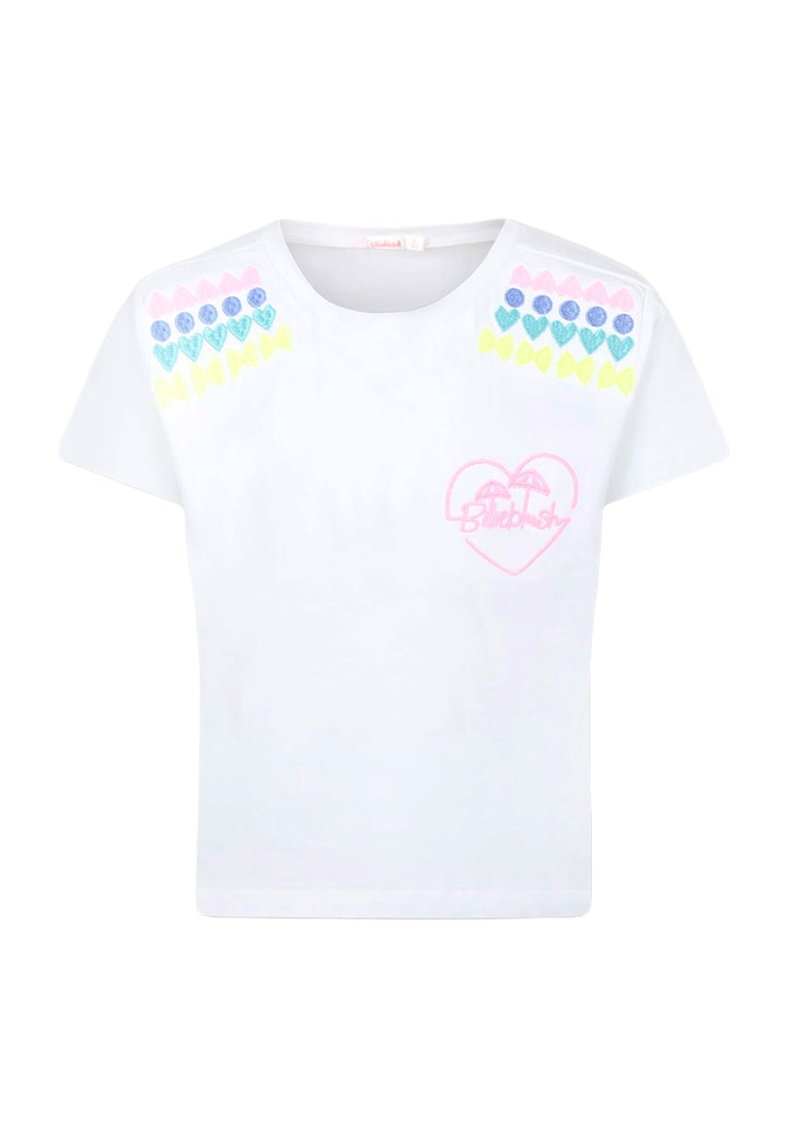 T-shirt bianca per bambina