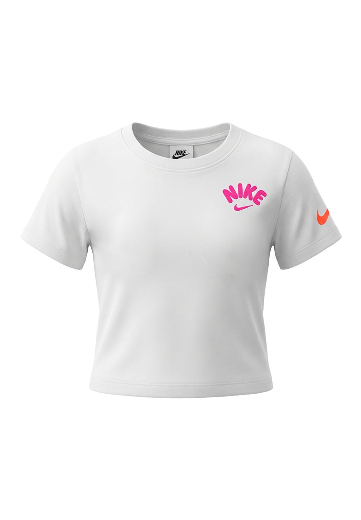 T-shirt bianca per bambina