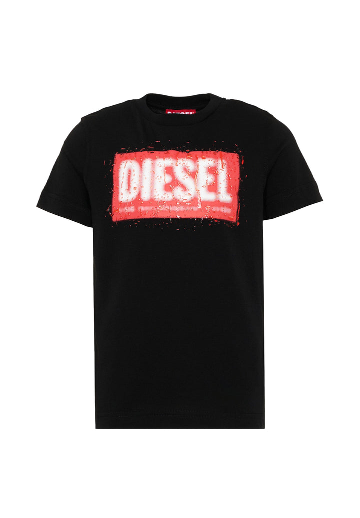 T-shirt nera per bambino