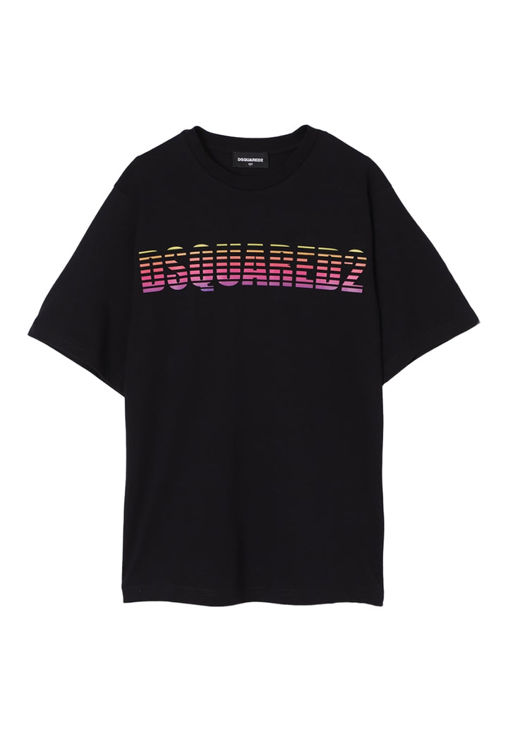 T-shirt nera per bambino