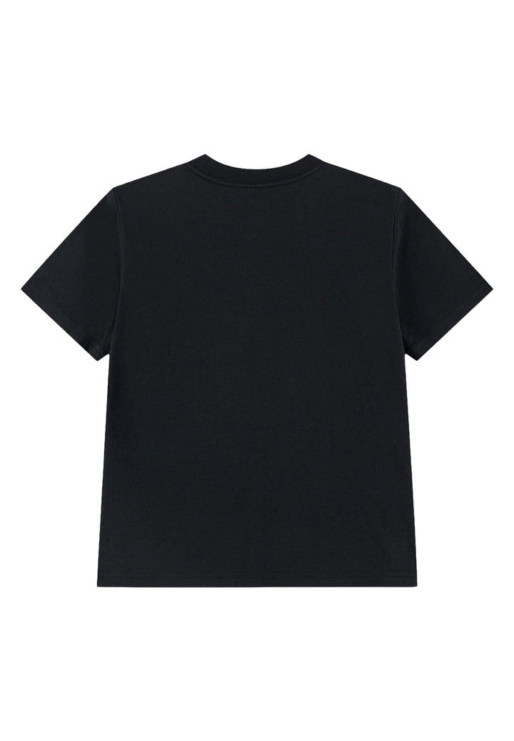 T-shirt nera per bambino