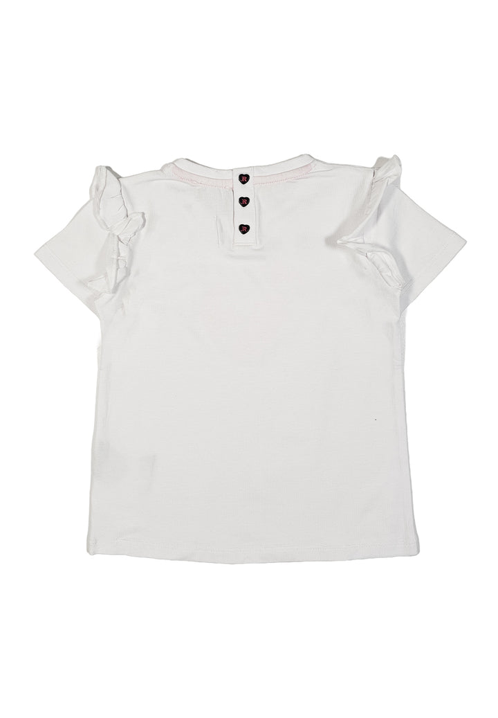 T-shirt bianca per bambina