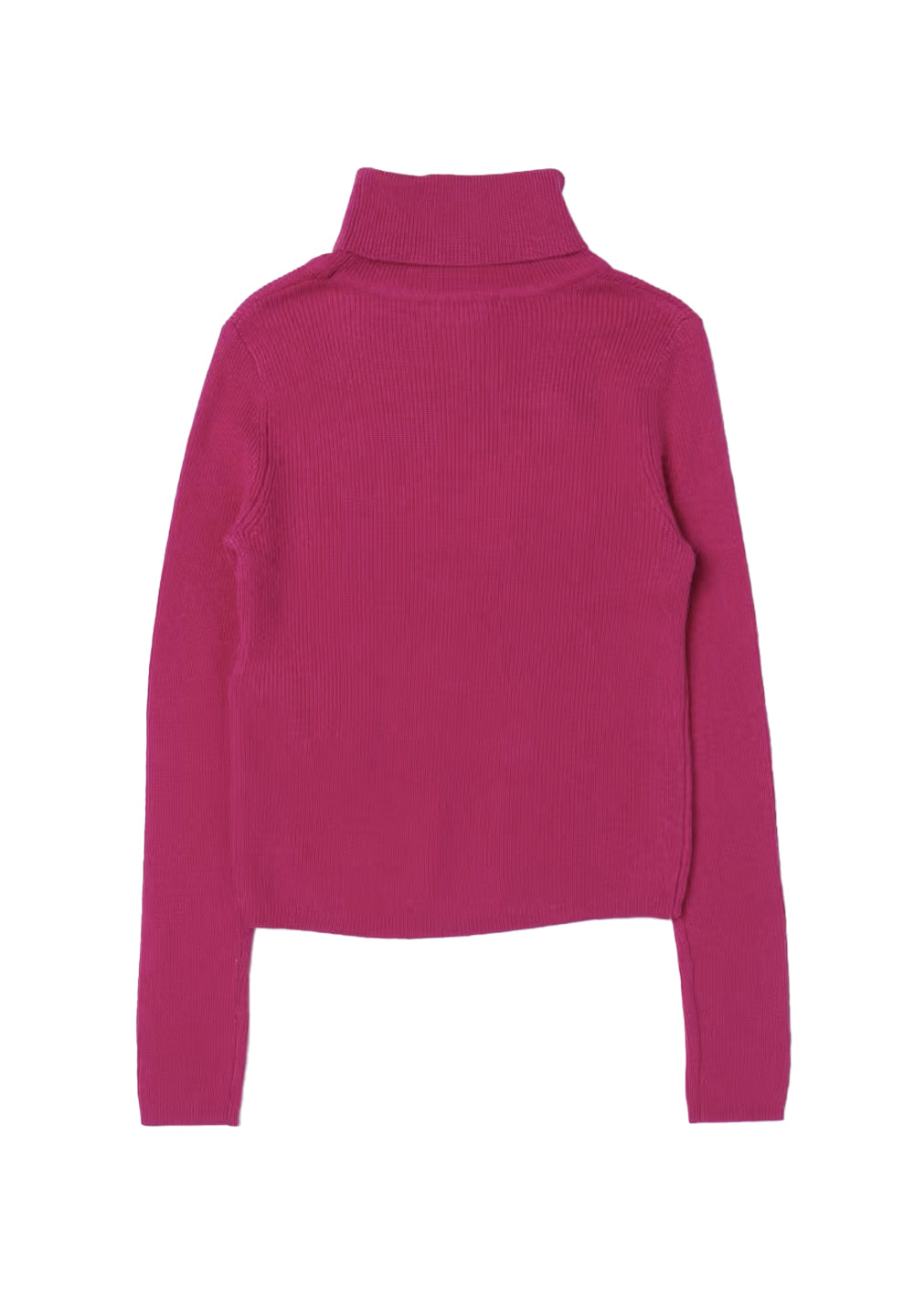 Fuchsia turtleneck sweater for girls