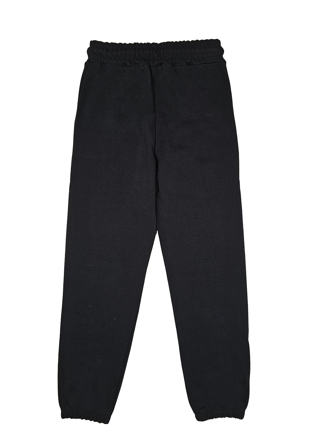 Pantalone felpa nero per bambina