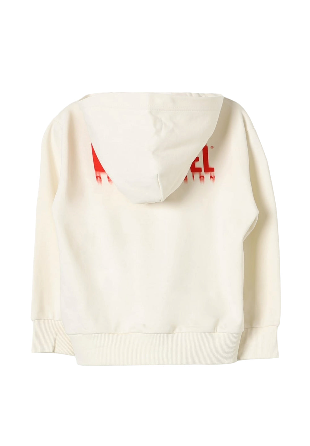 Felpa zip cremabambino
