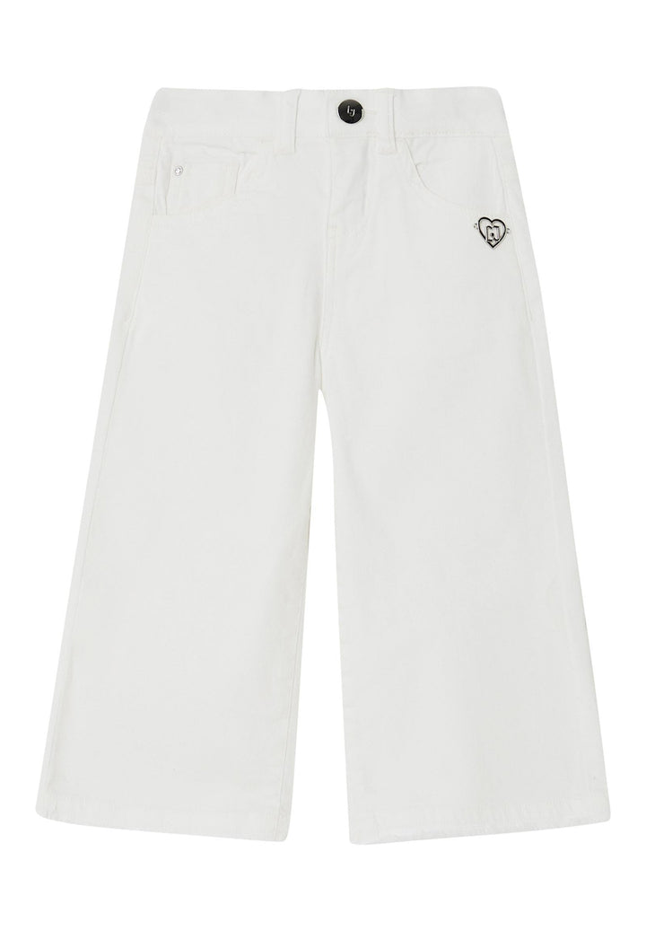 Pantalone bianco per bambina
