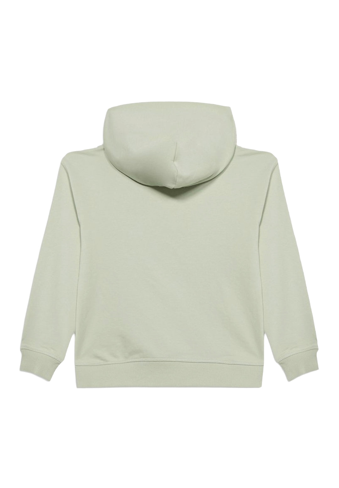 Felpa cappuccio verde per bambina